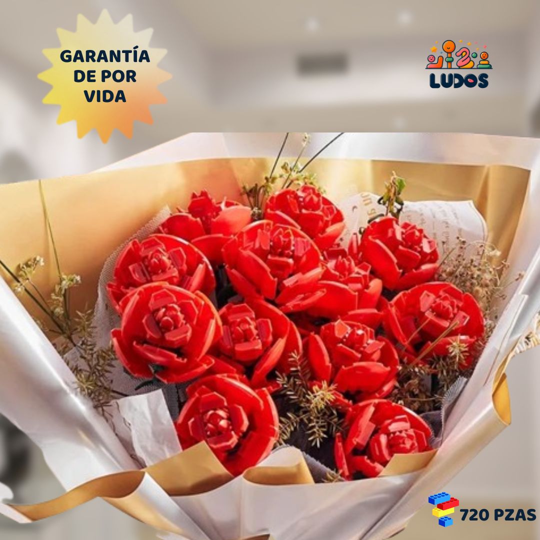 Rosas 3D de bloques