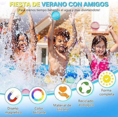 Globos de agua reutilizables