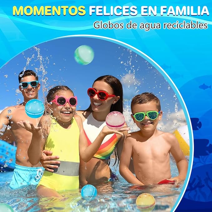 Globos de agua reutilizables