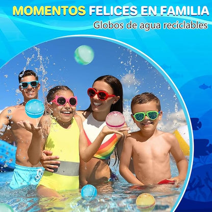 Globos de agua reutilizables