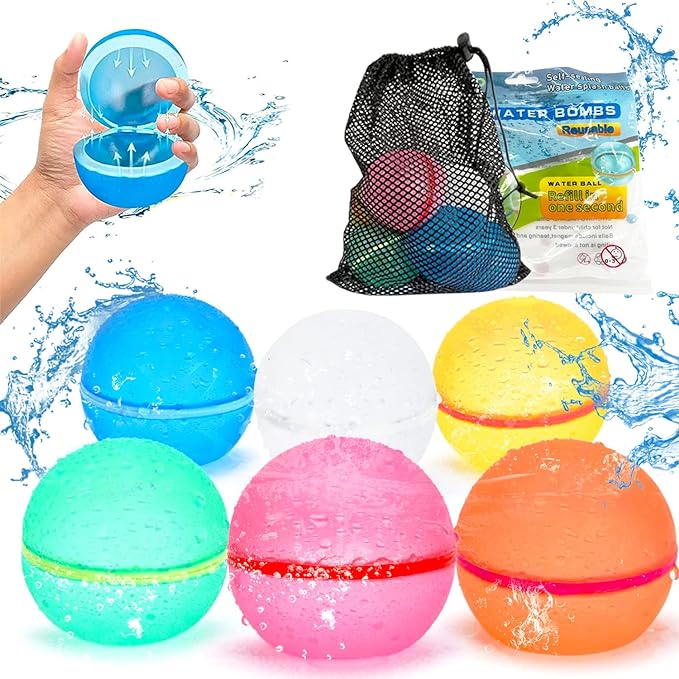 Globos de agua reutilizables