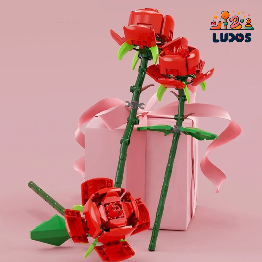 Rosas 3D de bloques