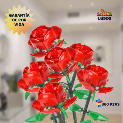 Rosas 3D de bloques